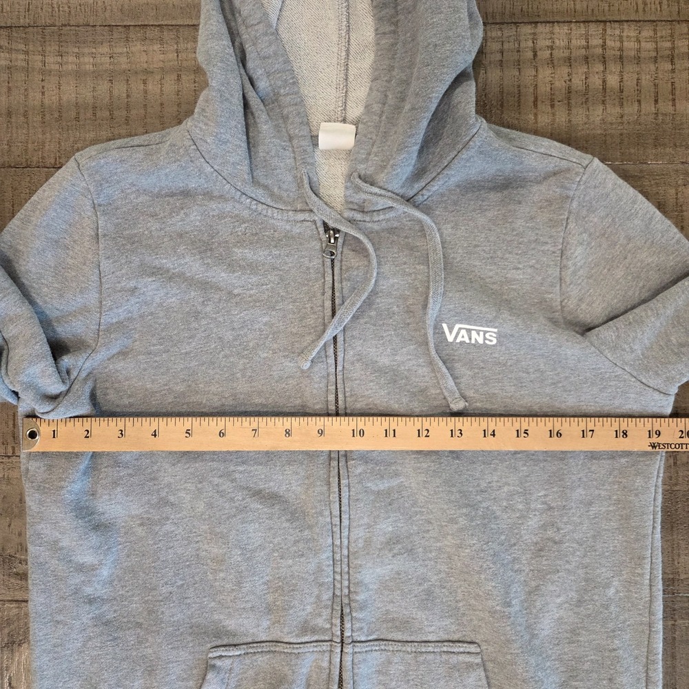 Womens Vans Cali Floral Grey Heather Zip Up Hoodie Size Large - Picture 7 of 9